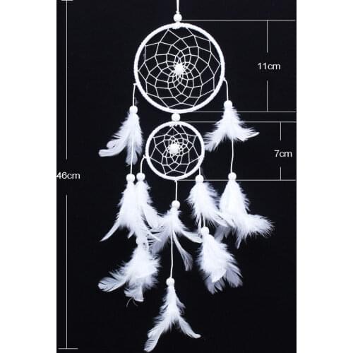 1Pc 6 Colors Dream Catcher Feather Weaving Catching Up The Dream Angle Dreamcatcher Wind Chimes Indian Style Religious Mascot