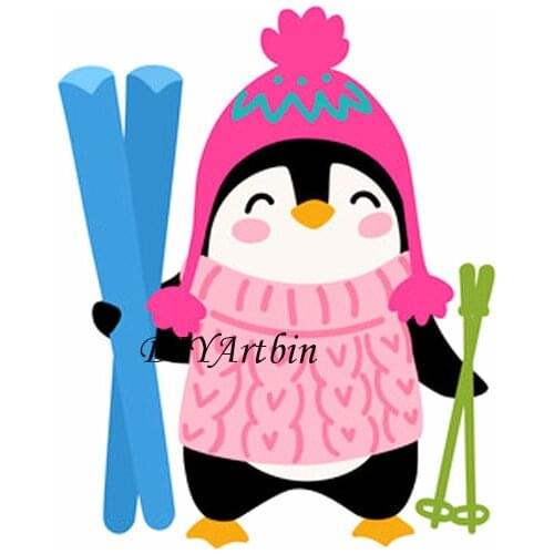 Penguin Metal Cutting Dies For Card Making Die Cuts For Paper Crafting Scrapbook Layout Die