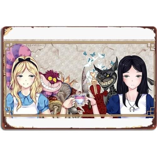 Alice V Alice Metal Signs Cinema Kitchen Party Classic Wall Decor Tin sign Posters
