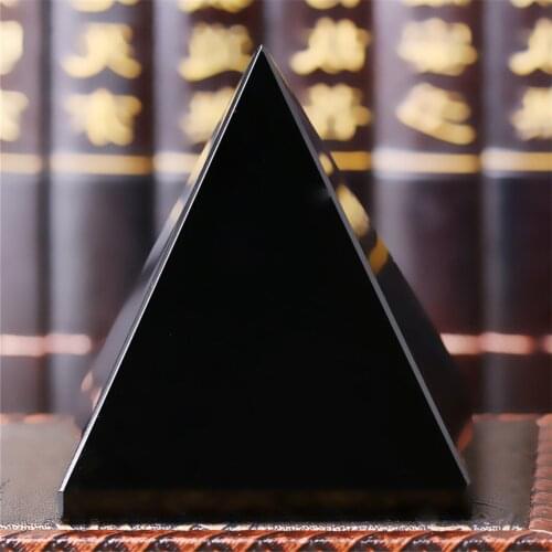 Living Room Natural Crystal Building Model Stone Obsidian Pyramid Ornaments Egyptian Home Decor Living Room Decoration Gifts