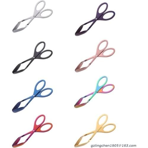 P8DE Stainless Steel Buffet Party Catering Serving Tongs Kitchen Food Salad Clip Clamp Pizza Bread Cake Ice BBQ Tongs