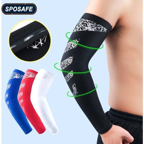 2Pcs UV Protection Fitness Arm Sleeves Cooling Sun Protection Gloves for Cycling Driving Running Golfing Outdoor for Men & Women