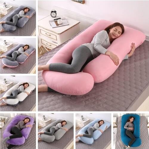 Pregnancy Pillow Full Body Pillow for Pregnant Women J-Shape Sleeping Pillow Long Side Maternity Pillows 3KG 70*145CM