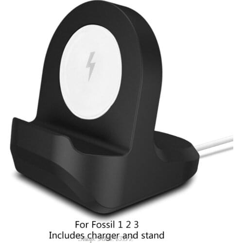Portable Wireless Charging Base Stand Smart Watch Charger Cable for Fossil-Q Gen 1 2 3 Founder/Wander/Marshal N30 20 Dropship