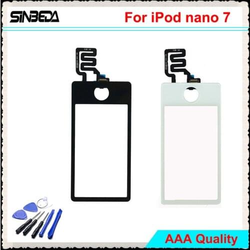 Sinbeda AAAA Quality 2.5 inch Touch Panel For iPod Nano 7 Touch Screen With Digitizer White Black 240x432 Resolution Free Tools