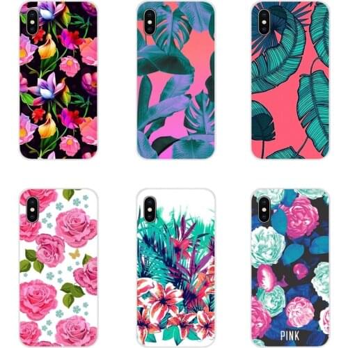 Silicone Phone Case Cover For Samsung Galaxy J1 J2 J3 J4 J5 J6 J7 J8 Plus 2018 Prime 2015 2016 2017 Hibiscus flowers silk leaves
