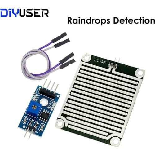 Snow/Raindrops Detection Sensor Module Rain Weather Module Humidity For Arduino