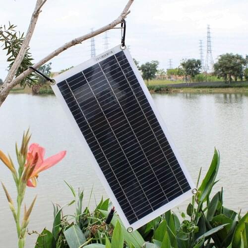 Solar panel 10w 18v generator Power Charger solar panel kits outdoor with battery clips for Caravan Boat