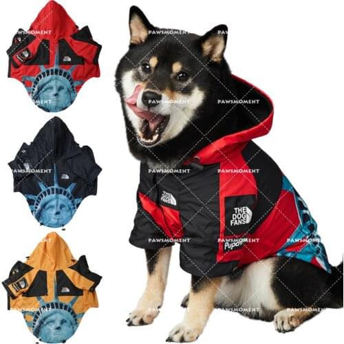 French Bulldog Statue of Liberty Print Hoodies Pet Dog Clothes for Small Medium Big Dogs Clothing Puppy Windbreaker PC1584