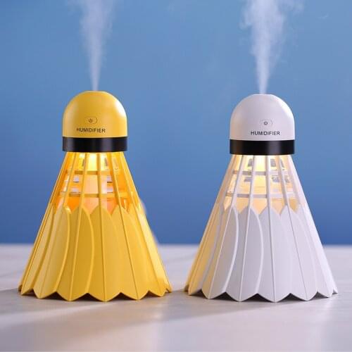 USB Badminton LED Night Light Air Humidifier Bedroom Office Home Air Purifier Electric Humidifier Essential Aroma Oil Diffuser