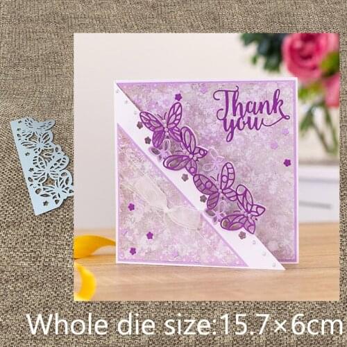 XLDesign Craft Metal Cutting Dies stencil mold butterfly edge decoration scrapbook Album Paper Card Craft Embossing die cuts