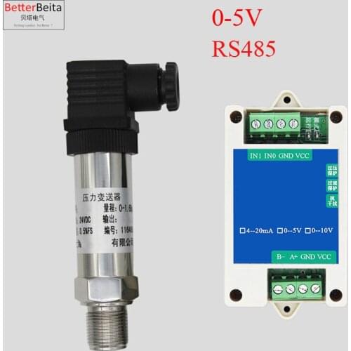 0-5V RS485 stainless steel Pressure transmitter M20*1.5 thread pressure sensor