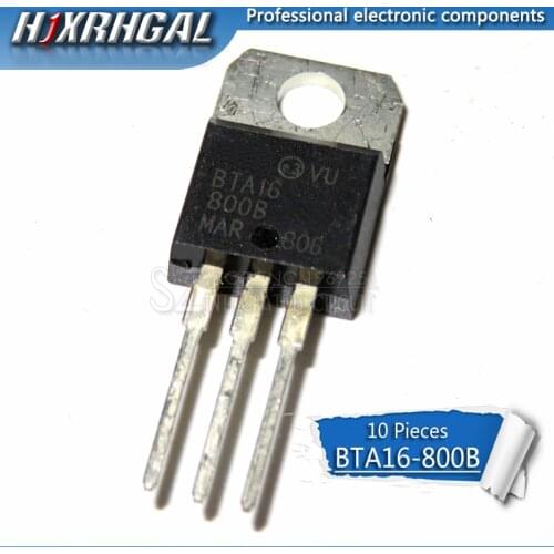 10pcs BTA16-800B TO-220 BTA16-800 TO220 BTA16 800V 16A 16-800B new and original HJXRHGAL