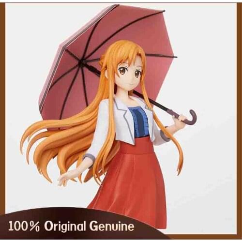 18cm Sword Art Online SAO Anime Yuki Asuna/Yuuki Asuna Umbrella Cartoon PVC Decoration Collection Action Figures Model Toy Gift