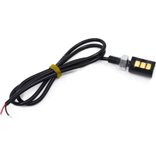 2Pcs Licence Plate Number Lighting Equipment Turn Signal Indicator Light for Motorcycle Car LED Screw Bolt Lamp