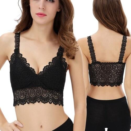 2020 Sexy Women Crop Tops 2019 Summer Black White Sleeveless Lace Perspective Deep V Neck Tank Tops Vest Tops