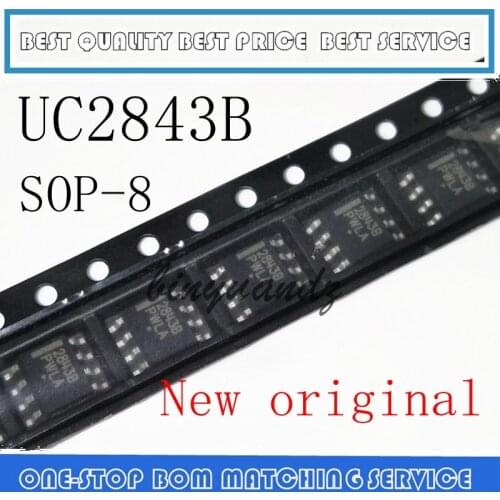 5PCS 10PCS UC2843 2843B UC2843B UC2843BD1R2G SOP8 New original