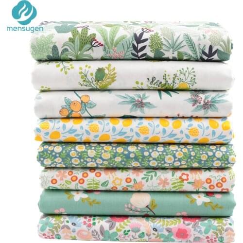 8pcs/lot Bundle Green Series Printed Cotton Fabrics,Patchwork Cloth,Scrapbook Telas,DIY Sewing Quilting Material For Baby Child