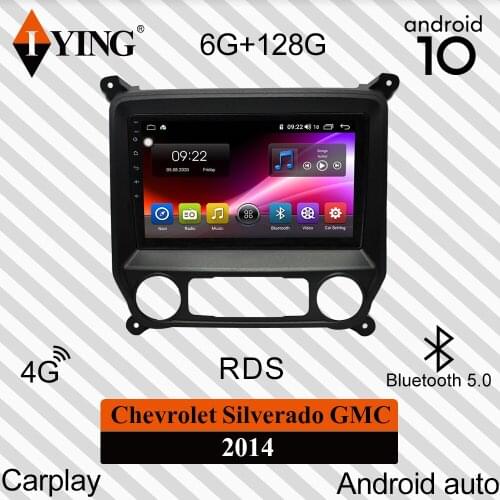 IYING For Chevrolet Silverado GMC 2014 Car Radio Multimedia Video Player Navigation GPS DSP Carplay Android 10 No 2din 2 din dvd