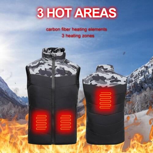 Children Heating Cotton Vest USB Infrared Electric Heating Jacket Vest Thermal Body Warmer Heater Vest