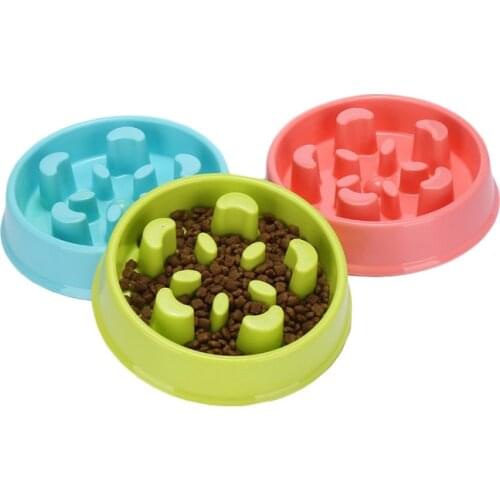 Pet Dog Feeding Food Bowls Puppy Slow Down Eating Feeder Dish Bowl Prevent Obesity Pet Dogs Supplies Dropshipping
