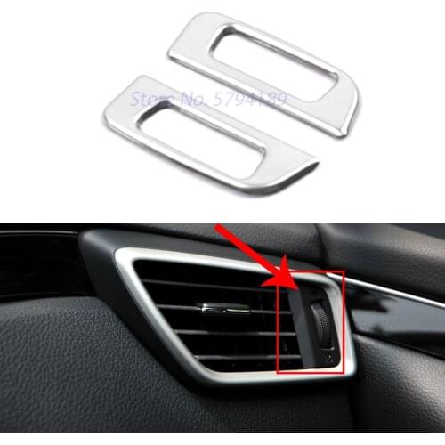 For Nissan Qashqai J11 2016-2021 XTrail Rogue T32 Front Console Air Condition Vent Outlet Cover Trim Accessories