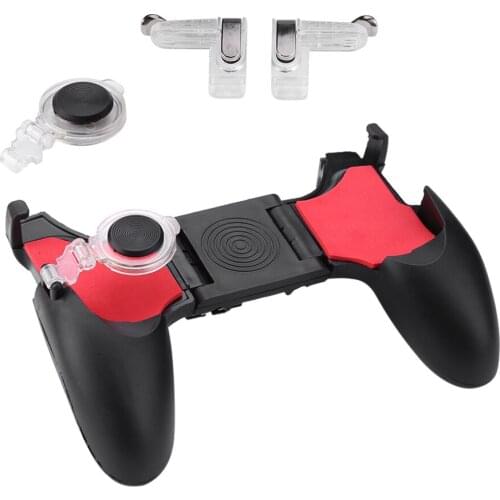 For PUBG Mobile Gamepad Joystick 5 in 1 Game Controller Free Fire L1R1 Triggers Gamepad Grip for iPhone Android Phone Universal