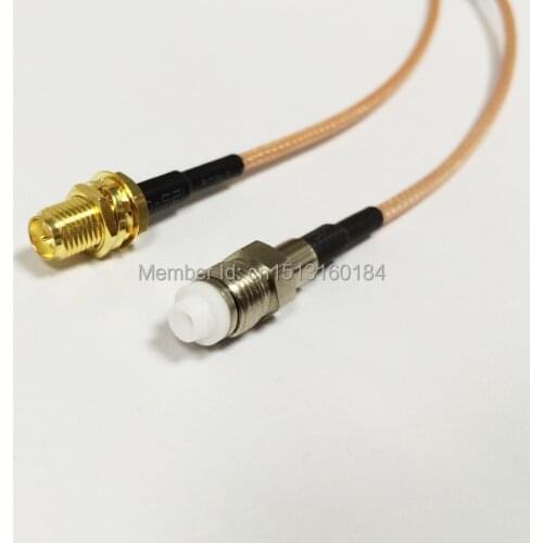 New Modem Conversion Cable RP-SMA Female Jack To FME Female Jack Connector RG316 Cable 15CM 6" Adapter RF Pigtail