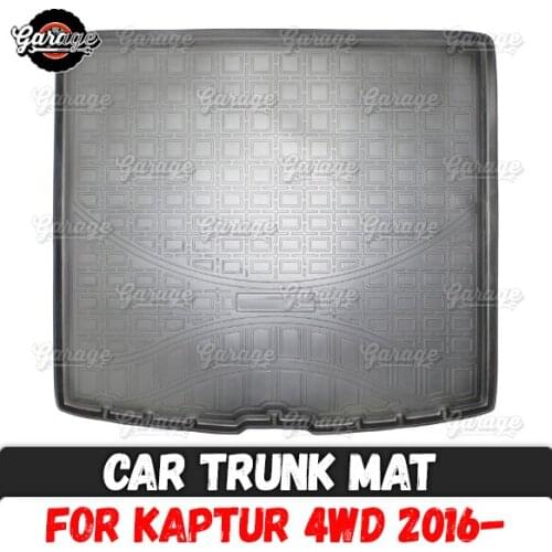 Car trunk mat for Renault Kaptur 4WD 2016- accessories protect of carpet floor cover of rear luggage car styling