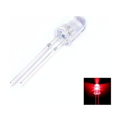 Free shipping 1000pcs 5mm led Red light bulbs / 5MM Red Colour LED emitting diode F5mm Red LED