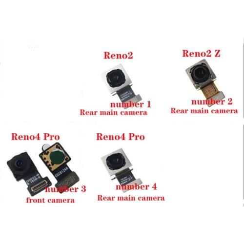 Front & Rear Camera For OPPO Reno2 Reno2 Z Reno4 Pro Back Big Camera & Small Facing Camera Flex Cable Replacement Repair Parts
