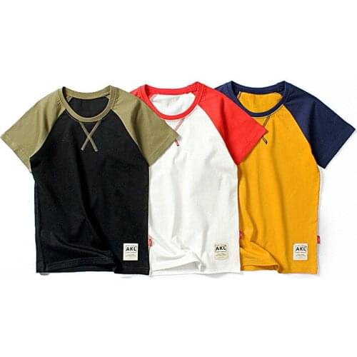 Summer Kids T Shirts Boys Girls Fashion Pullover Cotton Short-sleeved T Shirts Kids Short Sleeve Soft Tops Childrens Clothing