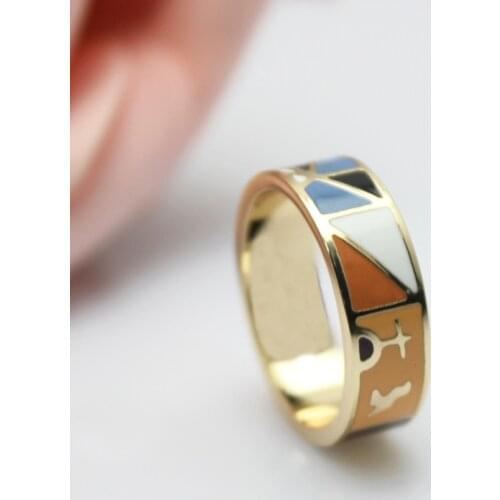 Hot Selling Egyptian Pharaoh Design Enamel Jewelry Ring 1pcs/pack