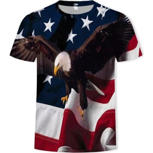 Hot-selling 3DT shirts in summer, animal digital printing graphics, mens casual fashion printed T-shirts, mens oversized tops