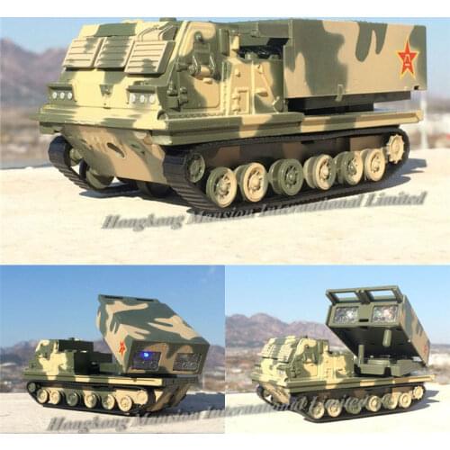 1:32 Metal Diecast Caterpillar Tractor Pedrail Cluster Rockets Launchers Artillery Panzer Armored Car Vehicle Collection Model
