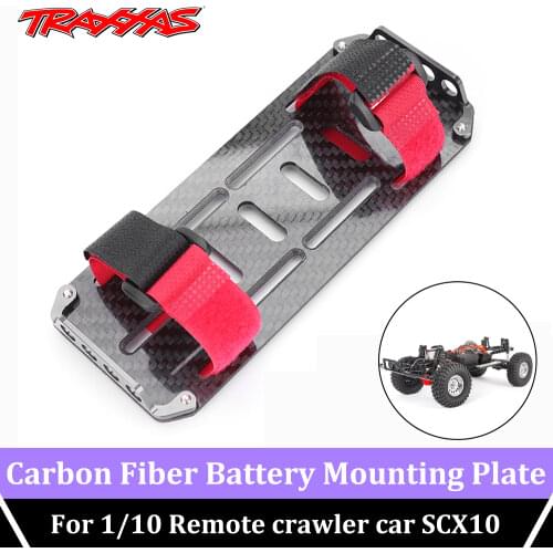 Carbon Fiber Battery Mounting Plate Original Factory General DIY Battery Rack Changes for 1/10 Remote Control Crawler Car SCX10