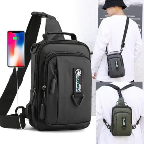 Men Nylon Messenger Chest Pack Bag Cross Body Shoulder Bags Military Travel Male Casual Knapsack Backpack Rucksack 4 USES