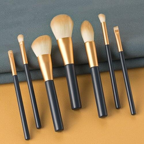 Makeup Brushes Set With Leather Bag Foundation Blush Blending beauty make up brush Powder eyeshadow Cosmetic Tools