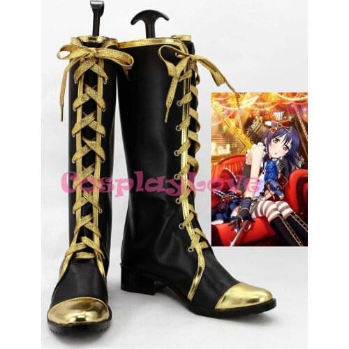 Newest Custom Made Japanese Anime Lovelive! September Lolita Umi Sonoda Cosplay Shoes Boots For Halloween Christmas