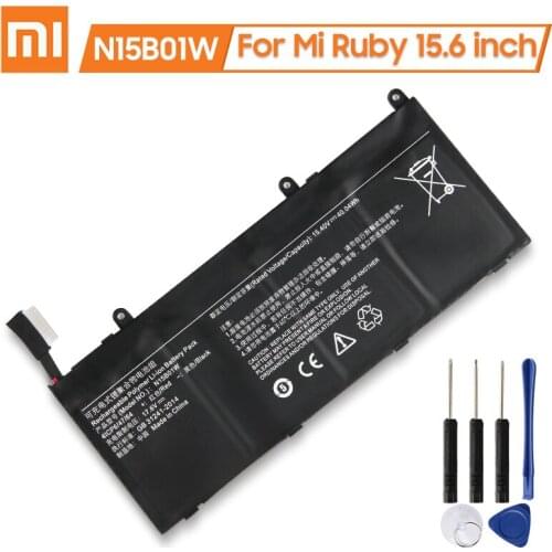 XaioMi Original Replacement Battery N15B01W for Xiaomi Mi Ruby 15.6 inch TM1703 TM1802-AD/N/C 40Wh