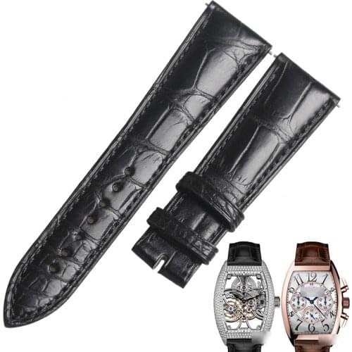 WENTULA watchbands for Franck Muller FM8880SC alligator skin /crocodile grain watch band