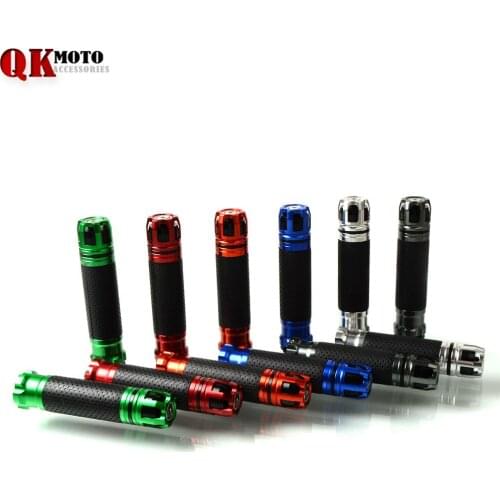 Motorcycle Handlebar Hand Grips CNC Aluminiumum Hand Grips For Moto Handlebar Street Bike 6 Colors for option