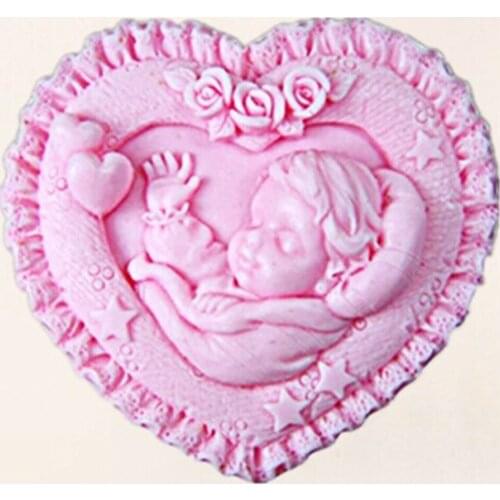 Silicone Loving Little Angel Soap Molds Craft Mold DIY Handmade Mould