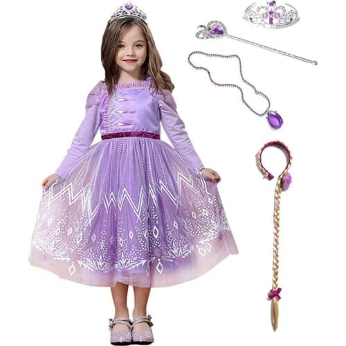 Girls Halloween Sofio Dress Cosplay Fancy Costume Long Sleeve Kids Princess Dresses Children Birthday Party Gown