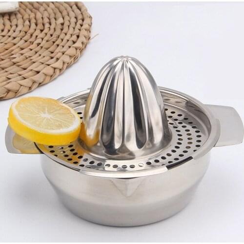 Stainless Steel Lemon Orange Juicer Portable Manual Fruit Juice Maker Citrus 100% Raw Hand Pressed Kitchen Accessories Gadgets