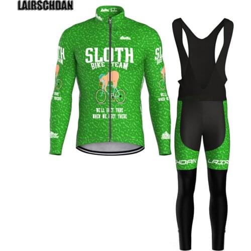SPTGRVO LairschDan 2020 funny mens cycling clothing set woman cycle jersey suit bicycle clothes long sleeve mountain bike outfit
