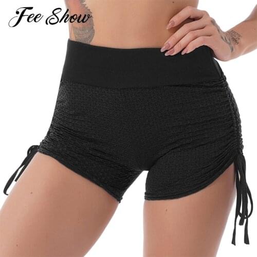 Women Yoga Shorts Sport Clothing High Waist Push Up Ladies Gym Shorts Fitness Seamless Hip Lift Body Building Bottoms Sportswear