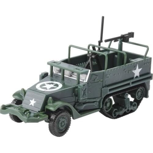 1:72 U.S. M3 Half-track Armored Personnel Carrier Plastic Assemble Military Model
