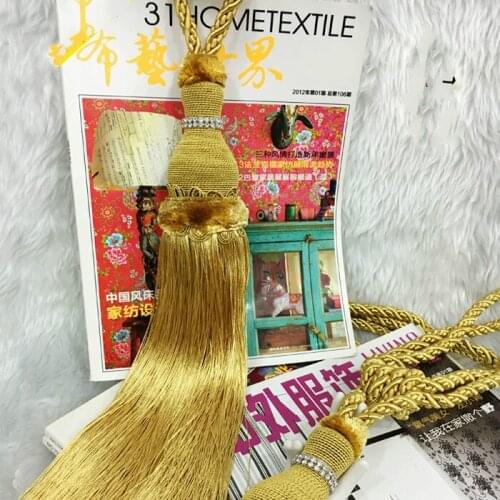 2pcs/lot Home Curtain Tie Backs Tassels Diamond Ball Curtain Hook Hanging Ball Accessories For Living Room Manulidades Borlas