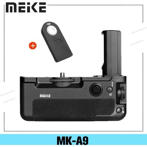 Meike MK-A9 Battery Grip Control shooting Vertical-shooting Function for Sony A9 A7III A73 A7M3 A7RIII A7R3 Camera+ES IR Remote